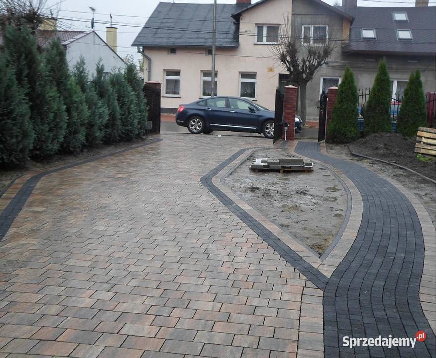 Układanie kostki brukowej Brukarstwo Usługi Brukowanie łódzkie Andrespol