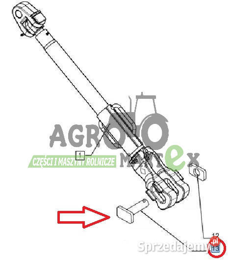 87315467 SWORZEŃ DOLNY WIESZAKA 28x105 CNH nieuszkodzony dolnośląskie Wichrów