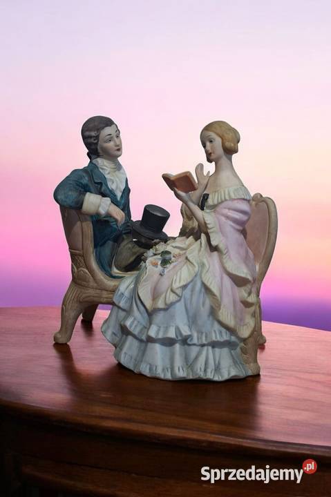 figurka porcelanowa dworskiej pary Warszawa