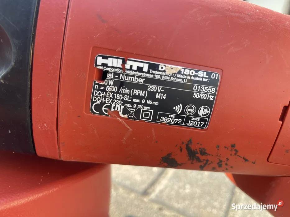 Bruzdownica Przecinarka do betonu HILTI DCH Janów