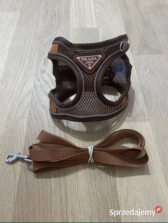 Nowe szelki bezuciskowe i smycz psa Prada M mazowieckie Warszawa
