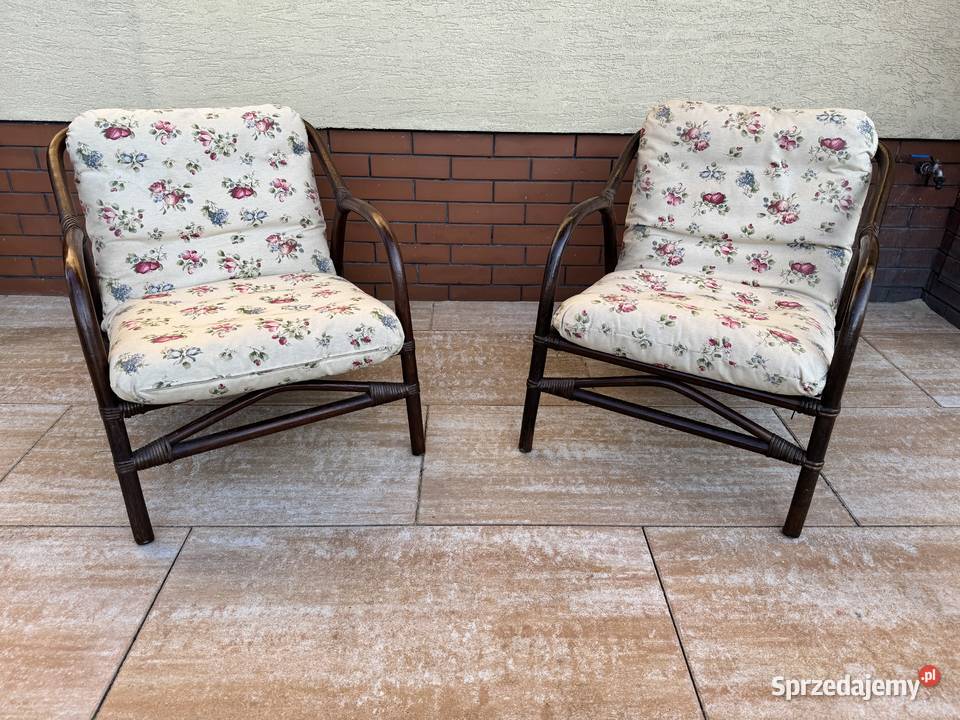 Fotel rattanowy fotelik wiklinowy krzesło na Garwolin