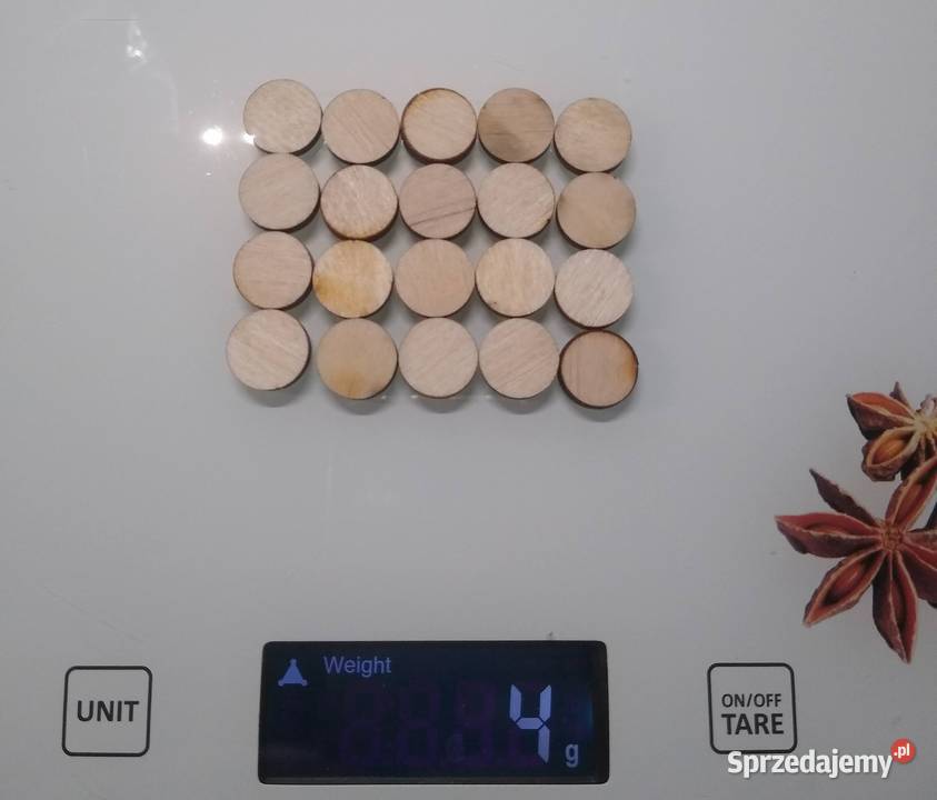 Koła Kółka Drewniane 11 mm Scrapki Decupage 100 Gdańsk