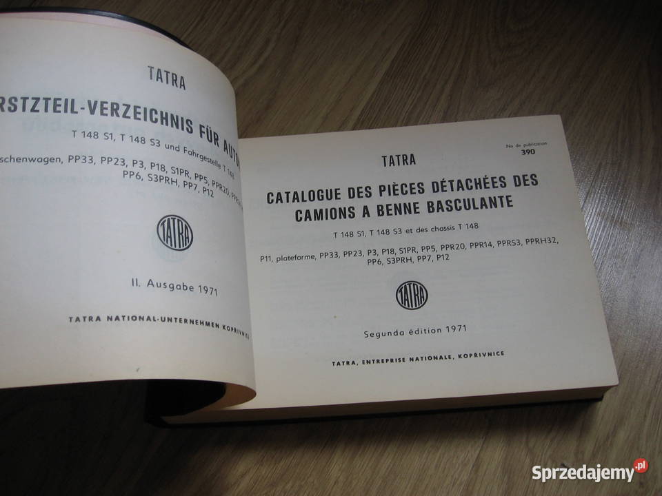 TATRA 148 katalog części z 1971r klasyk PRL Pozostałe Przemyśl