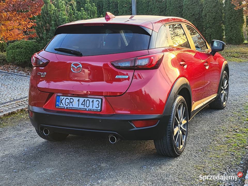 Mazda CX3 15d SKYACTIVE 4x4 AUTOMAT Full Osoba światła LED Gorlice sprzedam