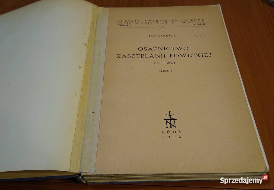 Osadnictwo kasztelanii łowickiej 11361847 Cz 1 Gdańsk