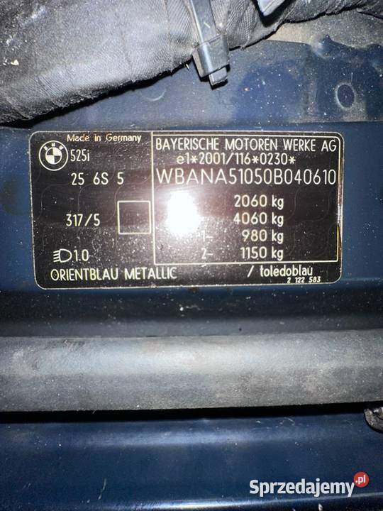 Silnik kompletny 25 6S 5 bmw e 60 e 61 525i m54 sprzedam