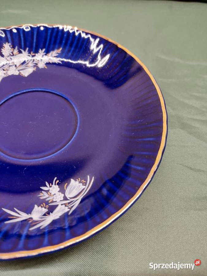Talerzyk spodek porcelanowy kobaltowy Fena sprzedam