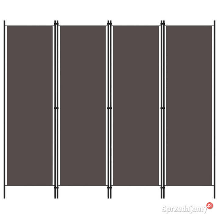 Parawan 4panelowy antracytowy 200 x 180 WM320721 Warszawa