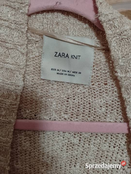 38M ZARA Ekskluzywny sweter oversize kardigan z Kraków