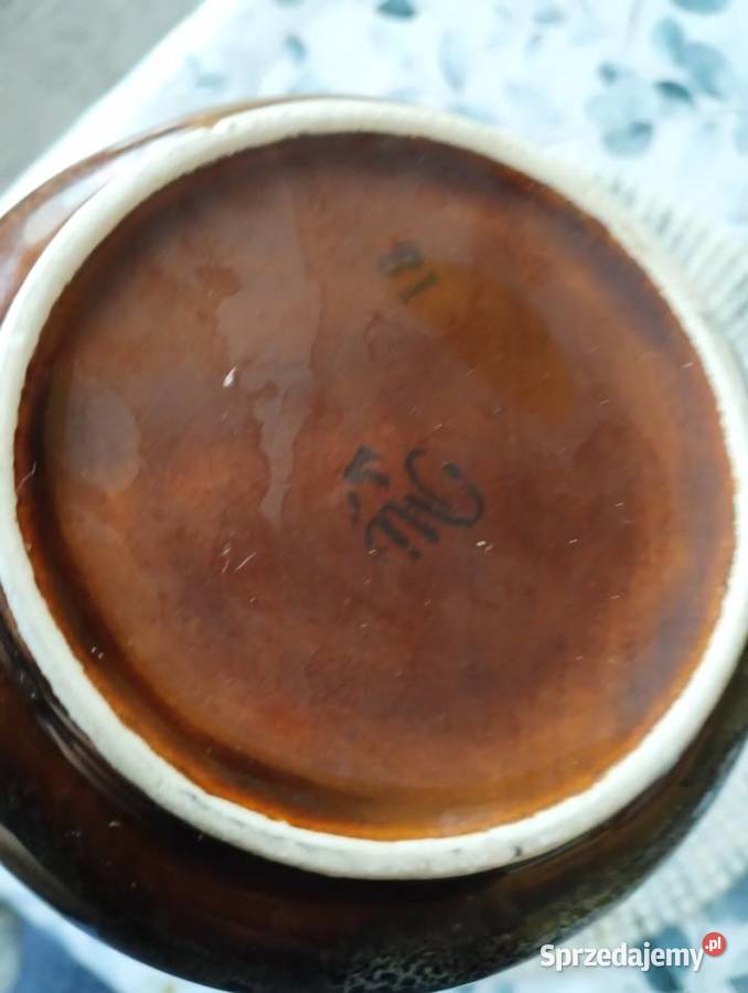 PRL dzbanek Nefryt Sadulski Mirostowice porcelit Łódź