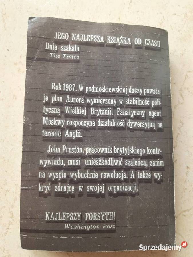 Czwarty protokół Frederick Forsyth wyd 1 Bielsko-Biała