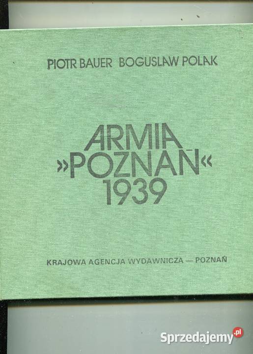 Armia Poznań 1939 Bauer Polak Szczecin sprzedam