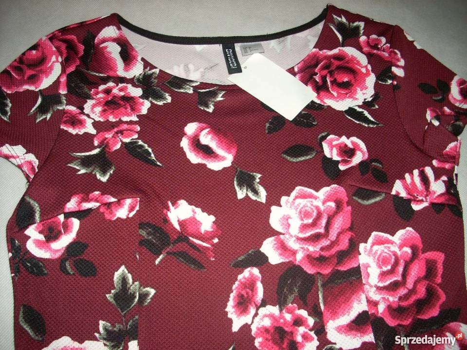 HM Sukienka Kwiaty NOWA 36 S H&M Nowy Sącz