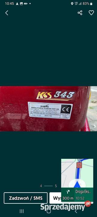 Skuter inwalidzki elektryczny Karma Śrem sprzedam