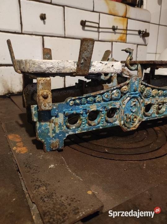 Zabytkowa żeliwna waga szalkowa 5 ok 19301950 Radomsko