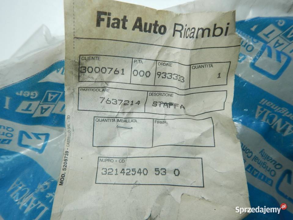 ŁAPA SILNIKA FIAT TIPO TEMPRA 14 16 ORYGINAŁ ASO sprzedam
