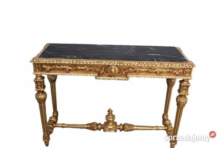 Złoto 100 Drewniana Konsola pod Lustro Stół Blat sprzedam