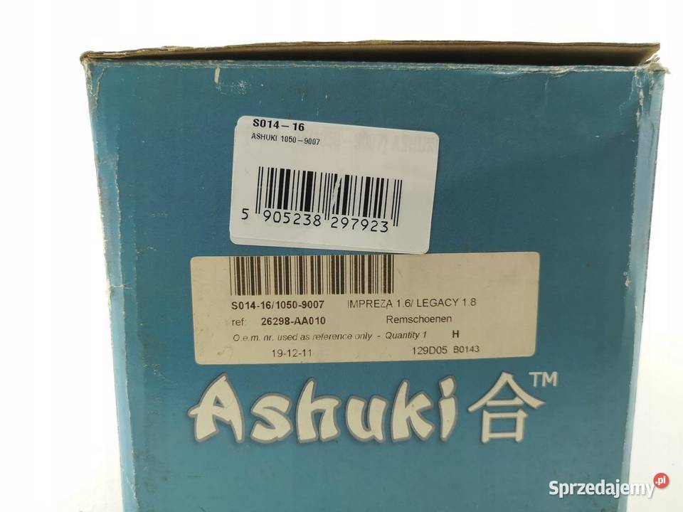 SZCZĘKI HAMULCOWE ASHUKI SUBARU FORESTER IMPREZA osobowe