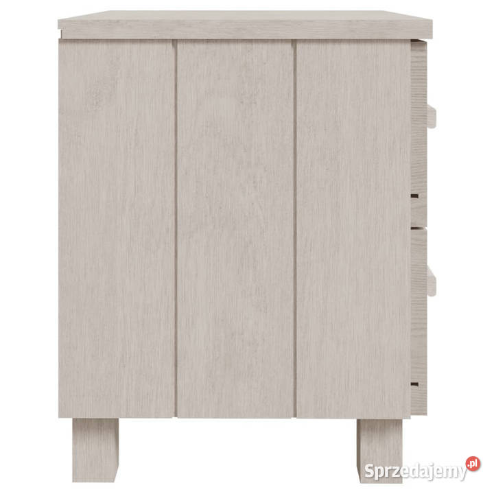 Szafki nocne HAMAR 2 białe 40x35x445 lita sosna Warszawa