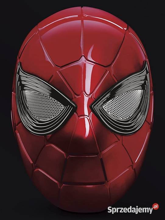 Hełm Iron Spiderman Czarna Seria Światło LED małopolskie Mogilany