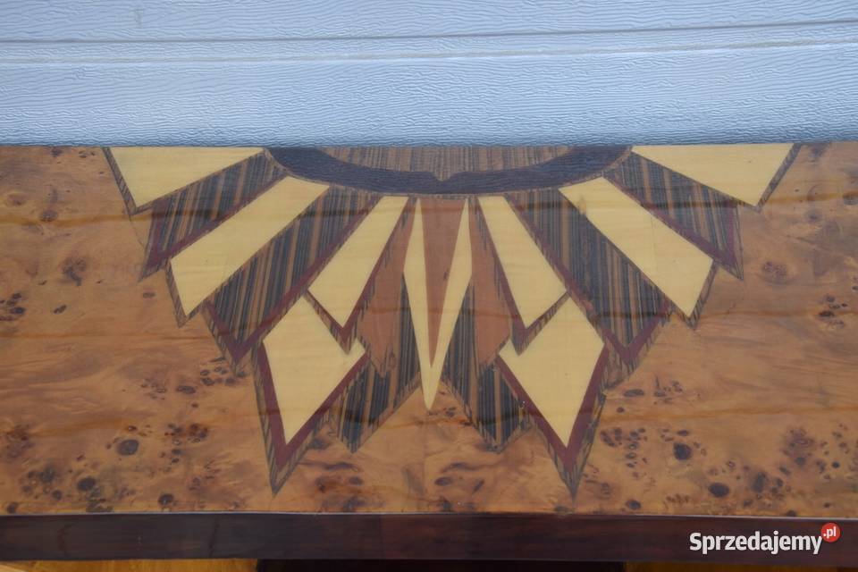 Drewniana Konsola Stolik Art Deco Komoda małopolskie Kraków