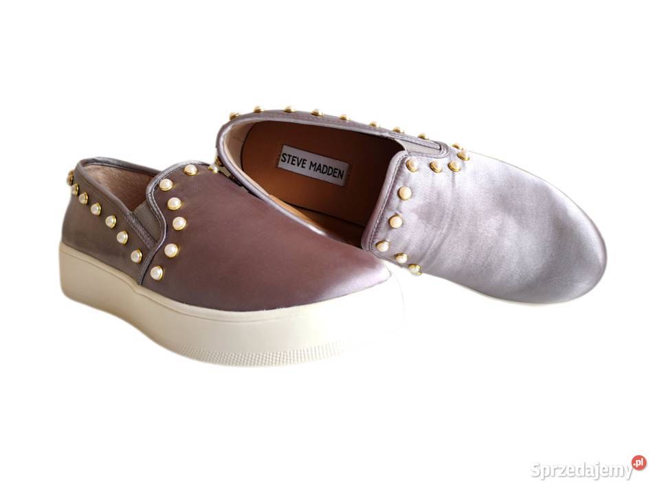 7296 STEVE MADDEN wygodne stalowoszare z perłami opolskie Kędzierzyn-Koźle