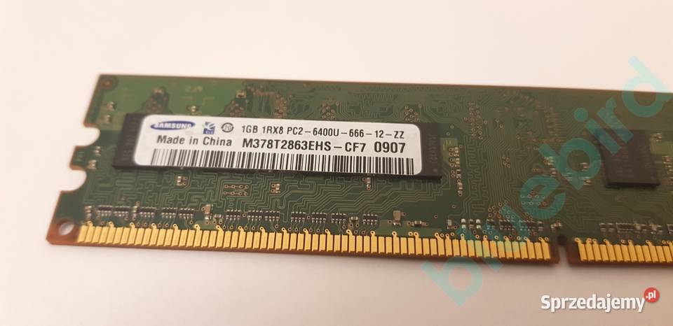 Kość RAM 1GB DDR2 Samsung PC26400U 800 MHz Kraków sprzedam