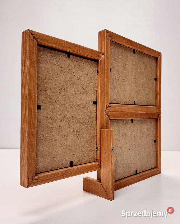 Ramka Na Zdjęcia 10x15 DREWNO Olcha Napis mazowieckie Warszawa