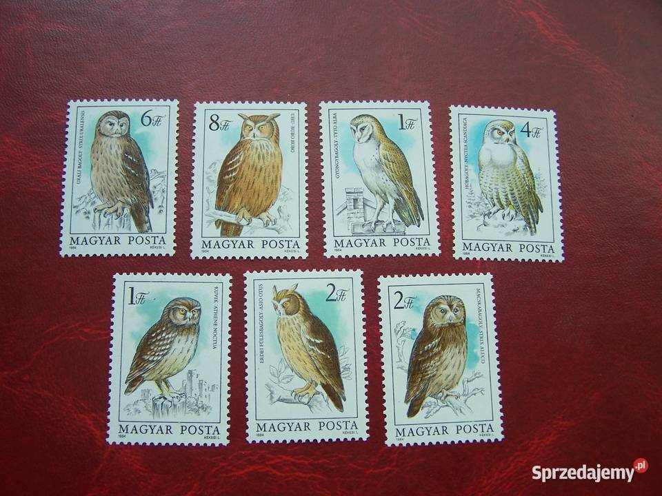 Węgry 1984 MNH Mi 372531 Fauna Ptaki Sowy Tychy