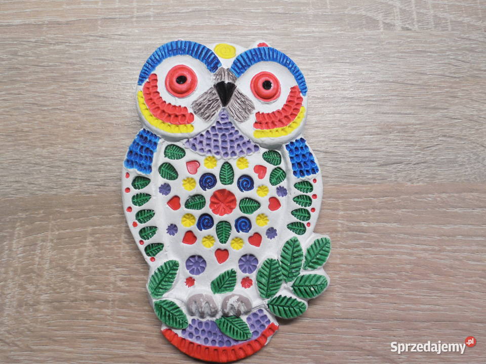 Zawieszka sowa Porcelana i szkło Raszków sprzedam