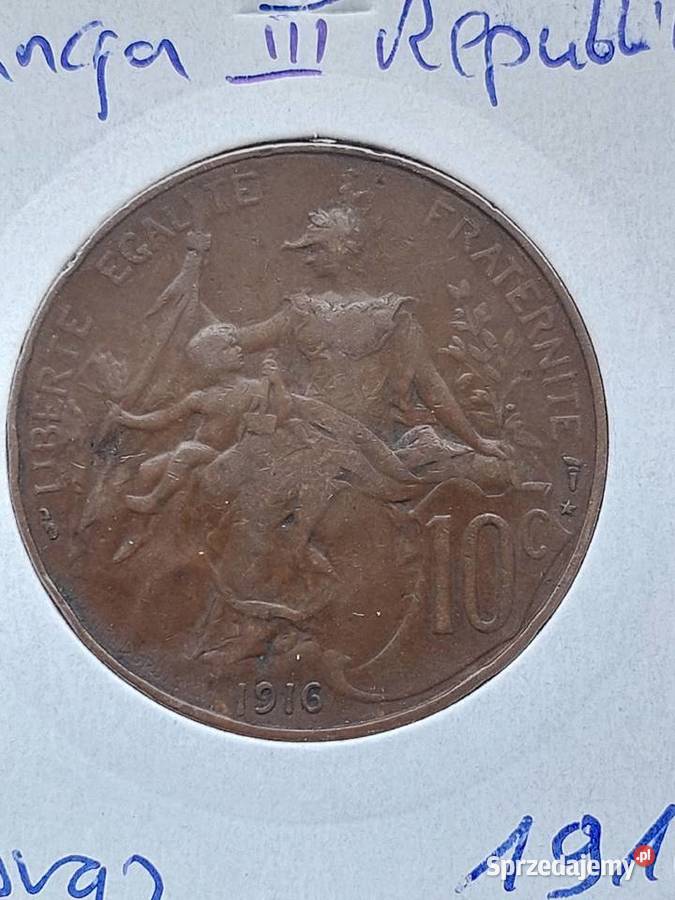 Moneta 10 centymów 1916 Żary