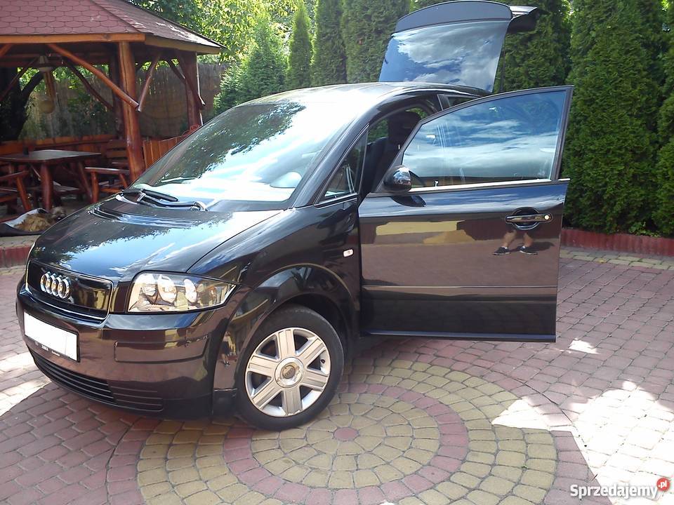 AUDI A2 14i 75 CZARNY KLIMATRONIK ALUSY OPŁATACH A2 Radom