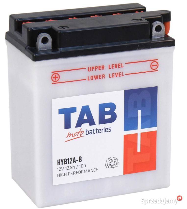 Akumulator motocyklowy TAB YB12AB HYB12AB 12V Wrocław sprzedam