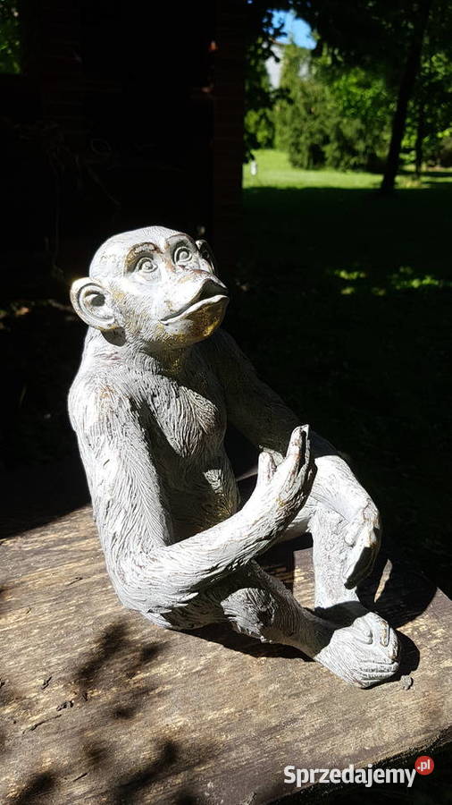 Duża ceramiczną figura małpy inny kolor Ceramika i szkło Myszków