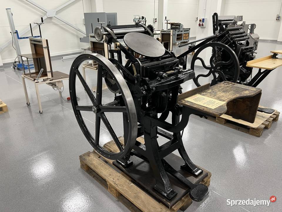 Maszyna typograficzna pedałówka Emil Kahle Radom