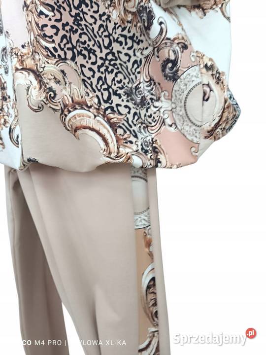 Komplet dres BAWEŁNASPODNIE LAMPAS BLUZA 3XL Wieluń