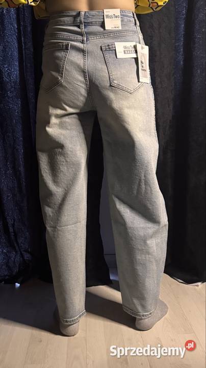 Spodnie bomber niebieski Spodnie Łódź