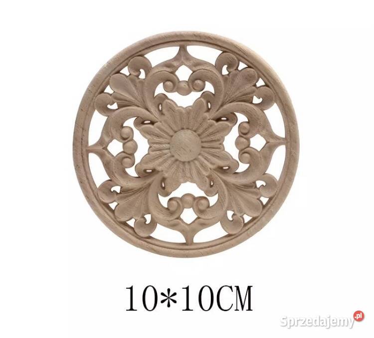 Drewniany ornament rozeta dekor na meble śląskie Częstochowa