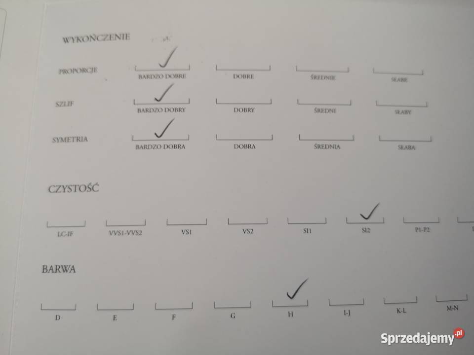 Pierścionek z białego złota diament rozmiar 9 Łazy sprzedam