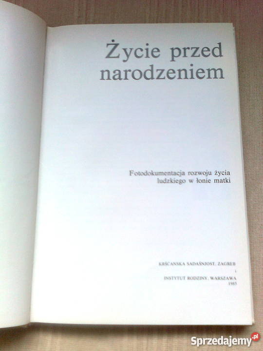 Życie przed narodzeniem Nilsson Ingelman Wirsen medycyna, nauki medyczne mazowieckie Warszawa