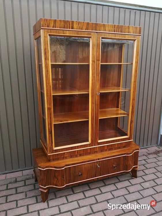 Witryna Serwantka ARTDECO Orzech Politura Stara Swarzędz