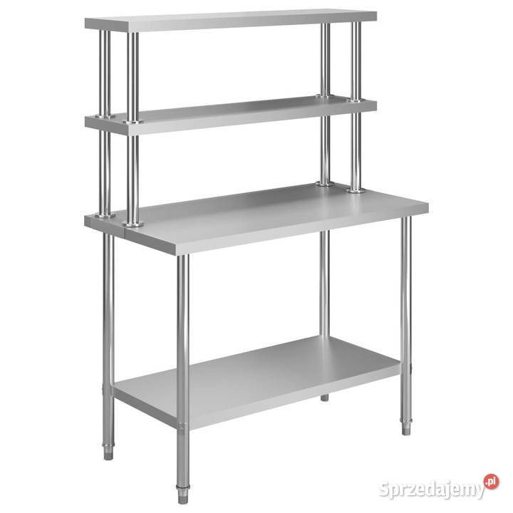 Kuchenny stół roboczy z półką 120x60x150 stal Warszawa