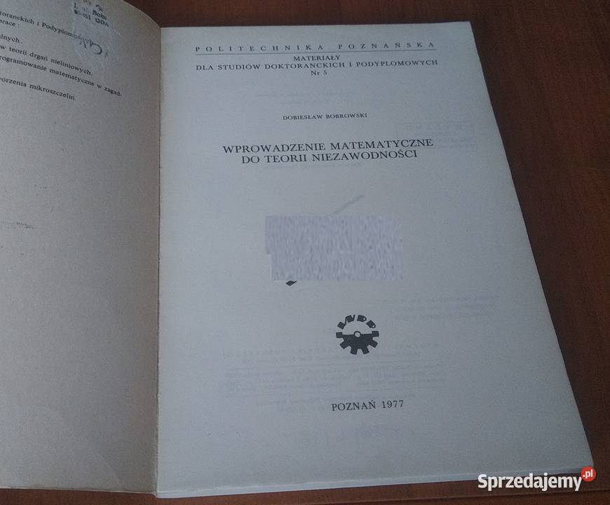 Wprowadzenie matematyczne do teorii Gdańsk sprzedam