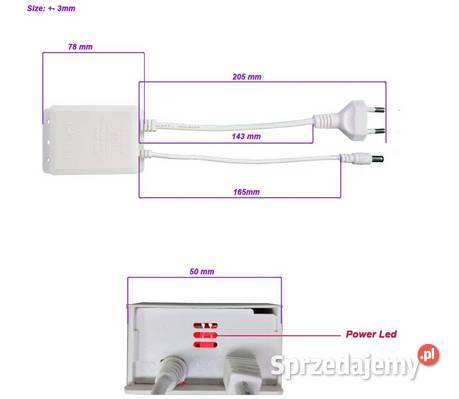 zasilacz DC12V 2A 55mm 21mm Trześniów