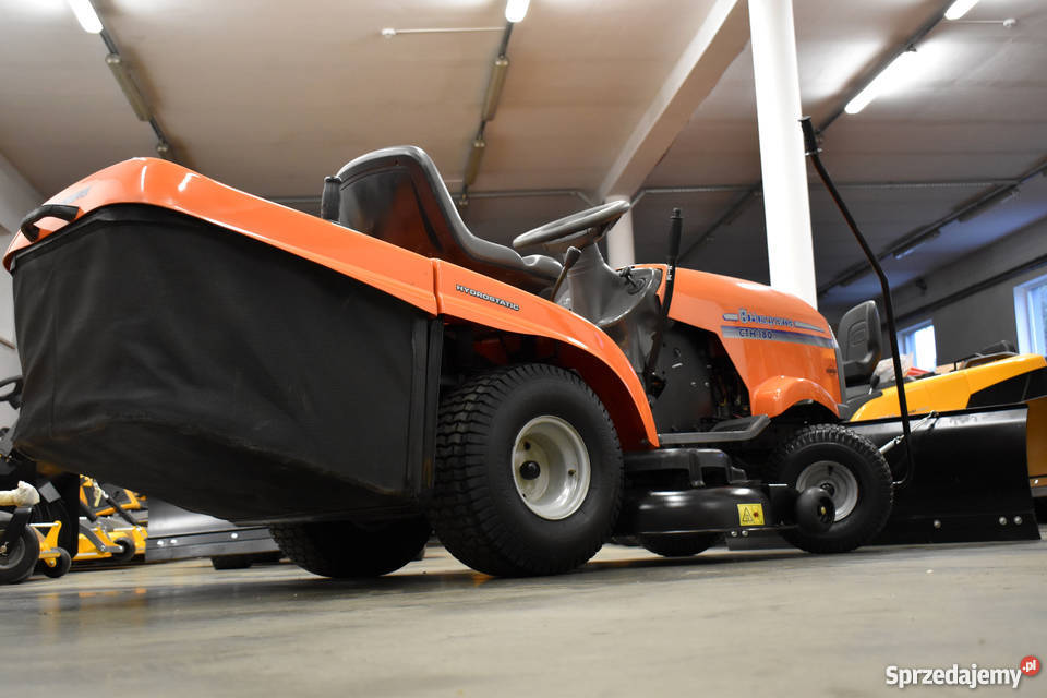 Traktorek Husqvarna CTH180 z pługiem śnieżnym Kobiele Wielkie