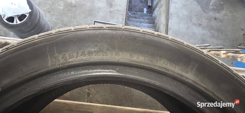 Opony letnie 24540r18 Koszalin sprzedam