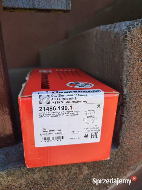 Klocki hamulcowe zimmermann 214861901 osobowe Garwolin