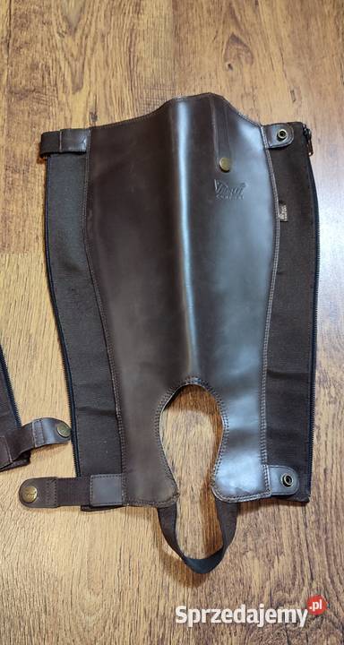 Czapsy oficerkowe z gumami Equi Comfort XS skóra Jasień