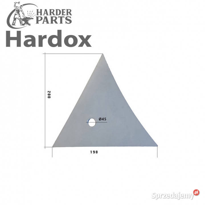 Pierś HARDOX VRP300TP części do pługa RABEWERK